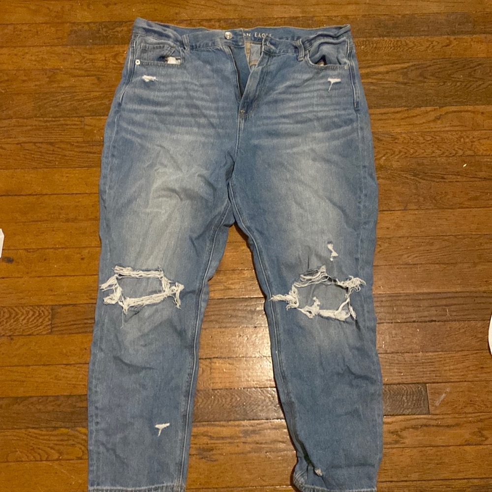 Brand new without tags American Eagle distressed mom jeans